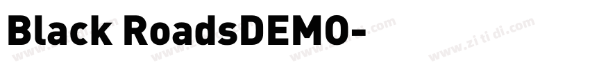 Black RoadsDEMO字体转换